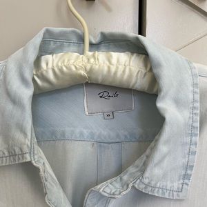 Rails denim/chambray button down, xs